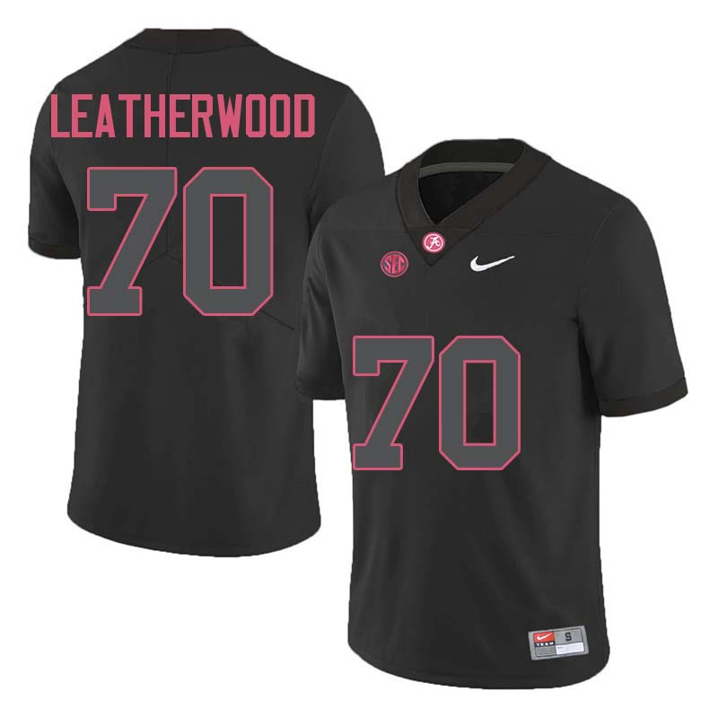 Alabama Crimson Tide Men's Alex Leatherwood #70 Black NCAA Nike Authentic Stitched College Football Jersey YB16R76NZ